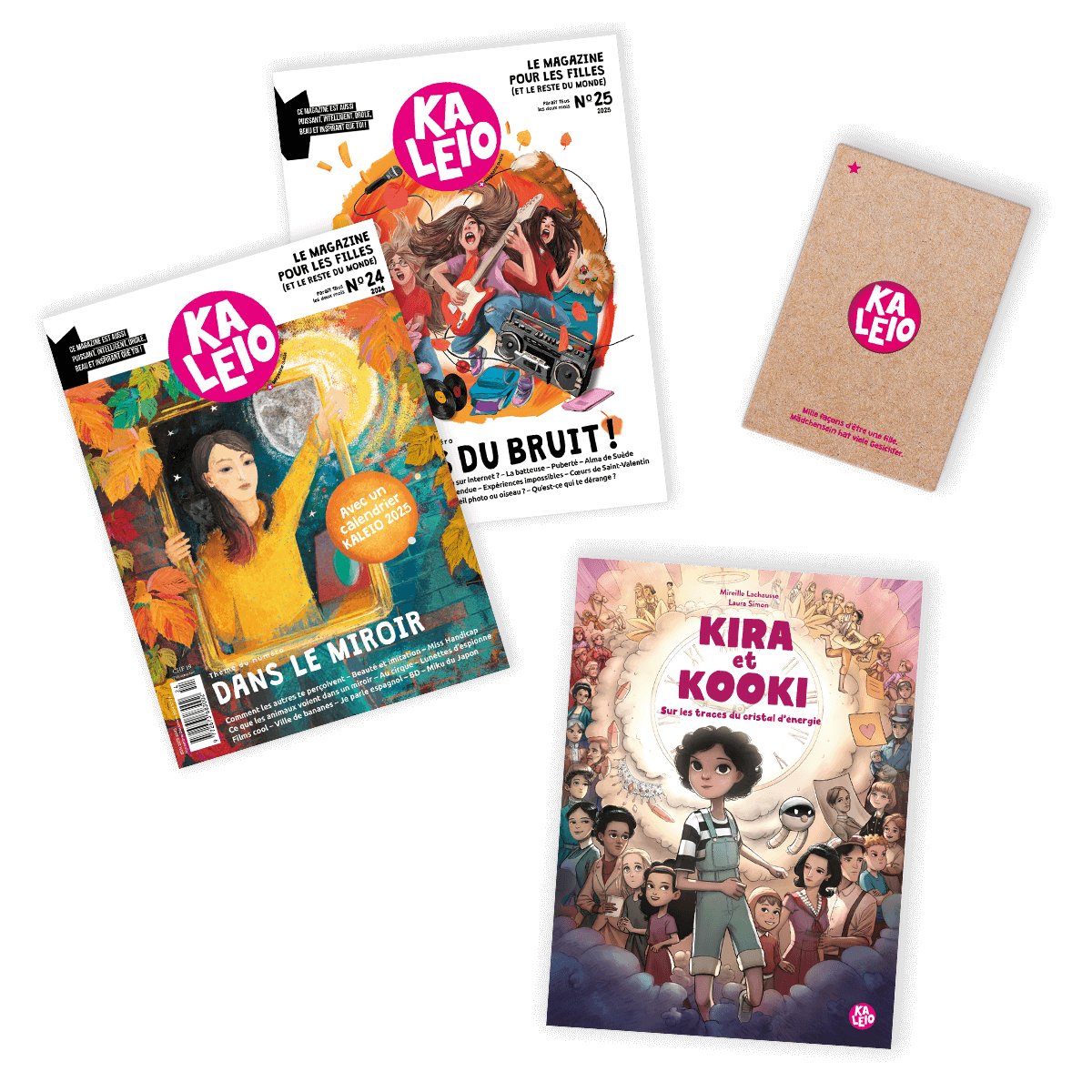 Petit set cadeau KALEIO 2025 pour les exploratrices (français)