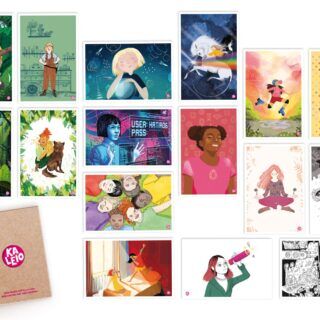 Alternative view of Set de cartes postales KALEIO