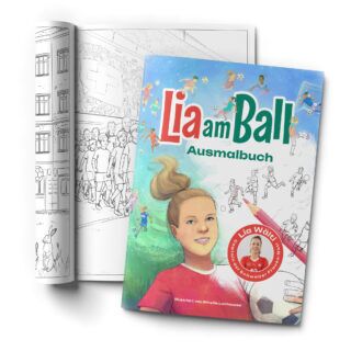 Lia am Ball - Ausmalbuch (Deutsch)